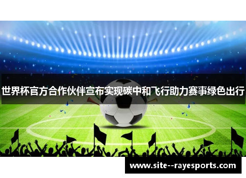 世界杯官方合作伙伴宣布实现碳中和飞行助力赛事绿色出行 世界杯官方合作伙伴宣布实现碳中和飞行助力赛事绿色出行